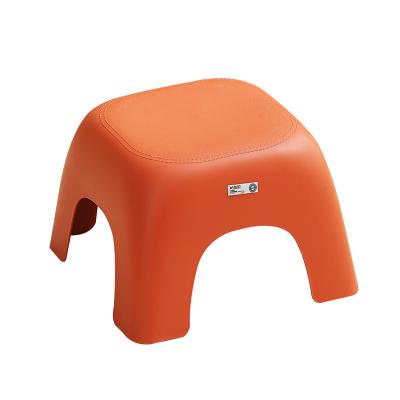 China 2021 New Fashion Design Home Stools Leather Grain Kids Stools Square Stool for sale