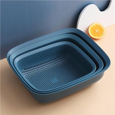 China 2021 New Hot Sale Kitchenware Traditional Plastic Drain Strainer Plastic Strainer Basket for sale