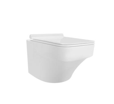 China Modern Sanitary Ware 180mm Milk White Rough-in Ceramic Wall Hung Toilet Price For Factory for sale