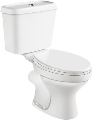 China Traditional High Quality Bathroom S Trap Siphonic Ceramic Toilet Bowl Sanitary Ware Hotel WC Two Piece Toilets for sale