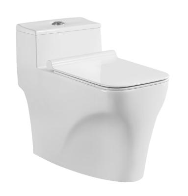 중국 Modern High Quality Hotel WC Ceramic Bathroom Siphon Flushing Toilet Bowl One Piece Lavatory Trap Toilet S 판매용