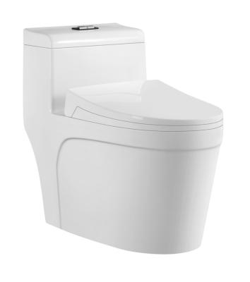 China New Design Comode Bathroom Toilet Closestool Ceramic One Piece Toilet Bowl Modern Rimless WC Toilet en venta