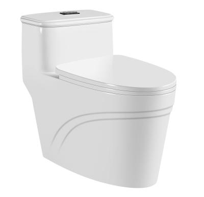 Китай Bathroom Ware Closestool White Single Piece Toilet Modern Wholesale Sanitary Water Closet Floor Mounted Sanitary Ware продается