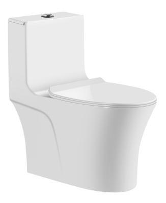 China Modern Wholesale Ceramic Sanitary Siphon Water Saver Factory Toilet Bowl Lavatory One Piece Toilet for sale