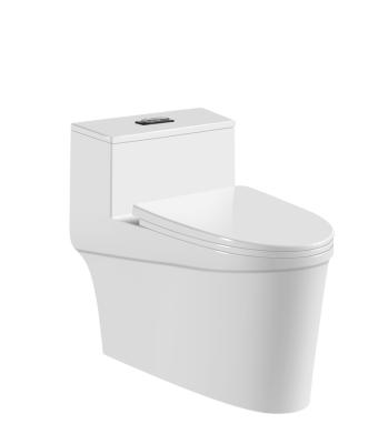 China Modern Cheap Sanitary Ceramic One Piece Toiletries Factory Factory Flush Floor Bathroom Double Wc Toilet en venta