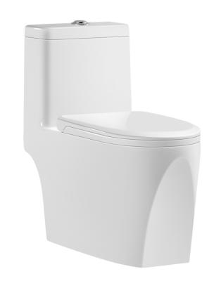 China Wholesale 1 Piece Bathroom Ceramic Double-Flow WC Diamond Oval Floor Commode Toilet Ceramic Toilet Toilet Bowl Trap S en venta