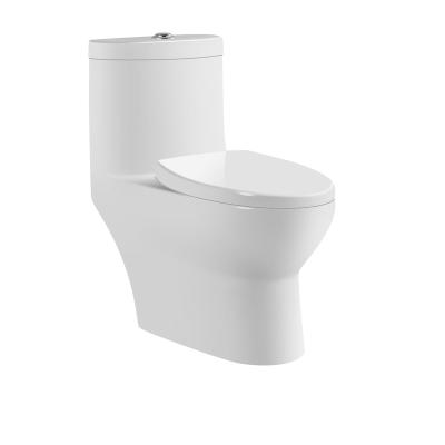 China Wholesale Washroom Modern Dual Flush Floor White Toilet Bowl Siphonic Toilet Bowl One Piece Ceramic Toilet zu verkaufen