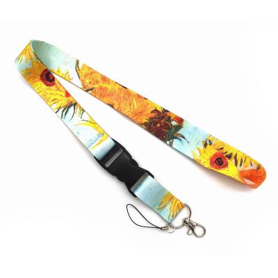 China Durable Lanyard Dye Sublimation Imprinted Polyester Neck Strap Credit Card Holder Wallet ID Card Case Holder Neck Lanyard for sale