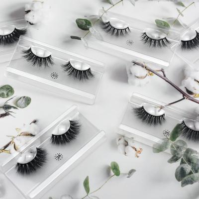 China Wholesale 100% real natural fluffy tapered siberian mink eyelash strips, mink lashes private label, mink lashes seller for sale