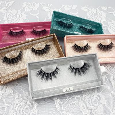 China Wholesale 3d Long Natural Faux Mink Ecological Eyelashes Eyelash Vendor Customized Boxes for sale