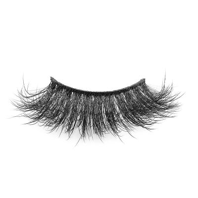 China 25mm High Quality Natural Mink Eyelash False Eyelashes Private Mark 5D Eco-Friendly Eyelashes for sale