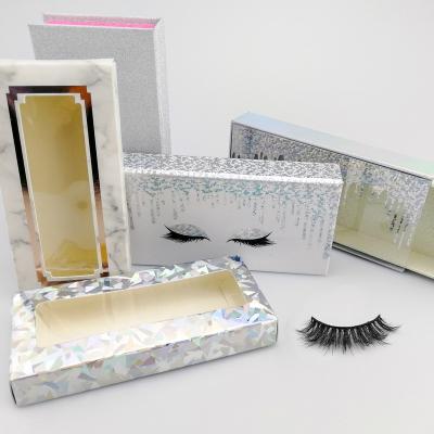 China Long Natural Mink Eye Lashes 3D Mink Eyelashes Private Label False Eyelash Packaging Box Case Wholesale Custom Seller 25mm for sale