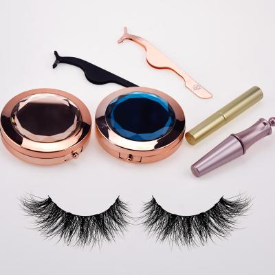 China 2021new strip natural lashes eyeliner 3d mink soft magnetic eyelash box packaging fake full arrivals seller customized boxes for sale