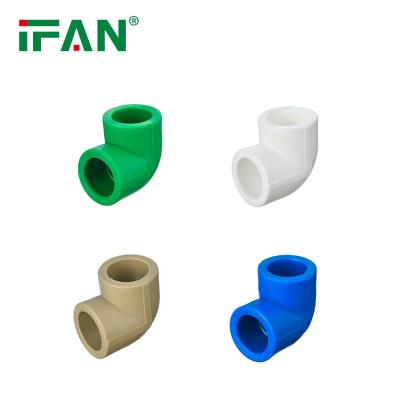 China Ifan Supply Full Normal Variety Pipe Factory UAE Dubai PPR Quality Plastic Elbow Fittings Easily Assembled for sale