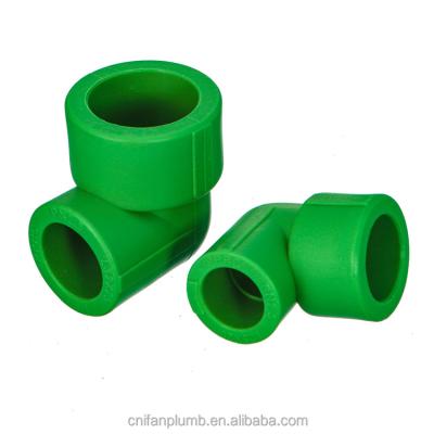 China Ifan PPR Factory Wholesale Low Price Easily Assembled Plastic Pipe Fittings PPR Elbow Fittings for sale