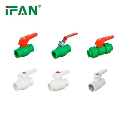 China Easily Assembled Full Normal Variety Imported Quality Plastic Pipe Raw Materials PPR Water Stop Valve Plastic Fittings for sale