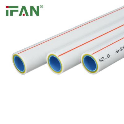 China Water Pipe 20-63mm High Strength Plastic Nano Tube Manufacturing Pipe Ifan Resistance Pressure Compound Ppr Tubing Pipe for sale