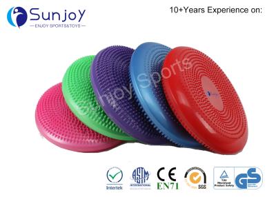 China Sunjoy Inflatable Yoga Exercise Fitness Balance Training Office Seat Relax Massage Stability Wobble Balance Board Pad for sale