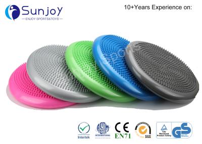 China Sunjoy Inflatable Massage Balance Cushion Disc with Air Pump Eco-friendly PVC wobble cushion core inflatable stability for sale