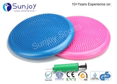 China Sunjoy 33CM dia Cushion Balance PVC Yoga Massage Cushion And Soft Massage Balance Pad Disc Wobble Cushion ECO-friendly for sale