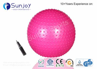 China Sunjoy 55cm size Custom Logo Oem Exercise Gym Burst Exercise Stability Swiss Balance Trainer Pvc Yoga Ball made in china for sale