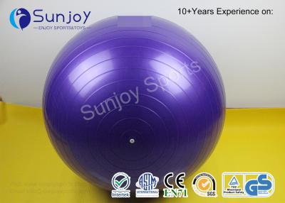 China Fitness ball Anti Burst No Slip Yoga Balance Ball Exercise Pilates Yoga Ball with Quick Foot Pump customized log color for sale