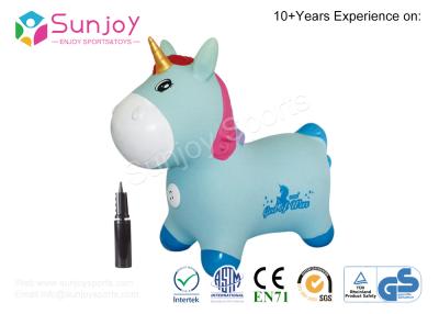 China Sunjoy Hot Sales Bouncing Inflatable Riding Unicorn Jumping Animal Toys Children Toy Skippy Bounce Unicorn ECO-Friendly for sale