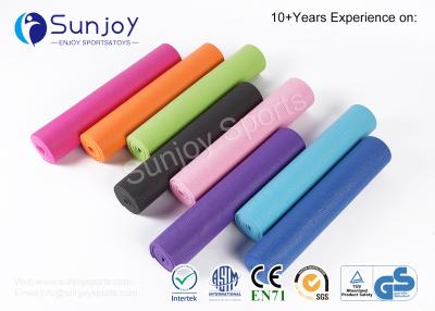 China Sunjoy PVC yaga mat Gymnastics Equipment Gym Exercise Custom Print Logo Eco Friendly PVC foam material Non-slip gym mat for sale