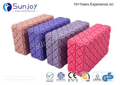 China Sunjoy High Density Non-slip Surface EVA Yoga Block Custom Logo Pilates Meditation Foam Soft Custom Color Eva Yoga Block for sale