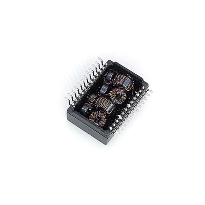 China Network Transformer Low Price 24 Pins Smd 100/1000 Lan Block Custom Made Small Base-T Transformers for sale