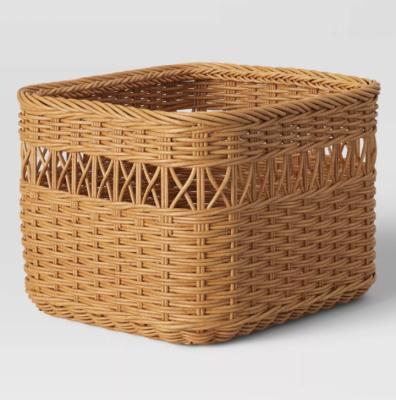 China Multi-use sustainable household natural rattan toys basket&sundries storage basket&woven basket for organization for sale