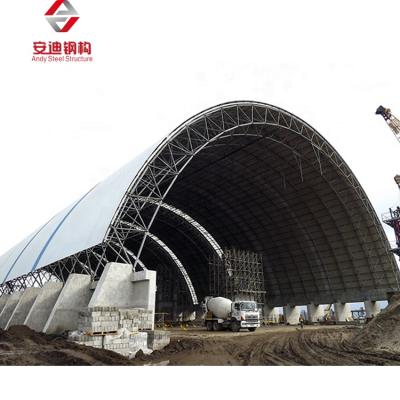 China China Factory Supply Arch Space Direct Coal Frame Structural Steel Storage Shed Roofing Steel Structure for sale