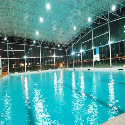 China Long Span Steel Frame Structure Swimming Pool Roof Cover Structural Building Cost for sale