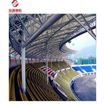 China Steel Tube Truss Structure Stadium Steel Pipe Truss Structural Covering Roof Structure for sale