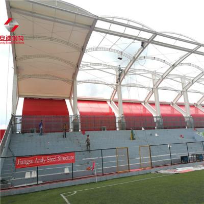 China Membrane Tensile Structure Fabric Tensile Structure For Stadium Bleacher Roofing for sale