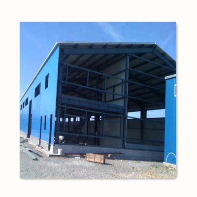 China Q345B Q235B Prefab Two Storey Fabrication Workshop Layout Design Steel Structure Warehouse Steel Construction for sale