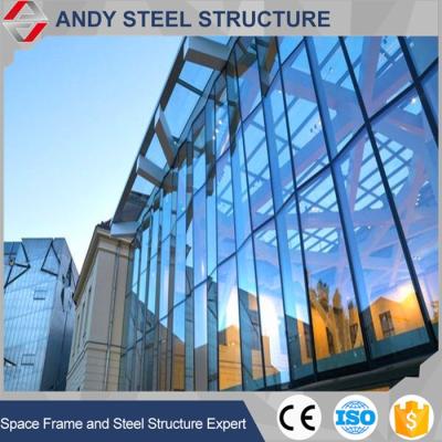 China Building Glass Aluminum Curtain Wall LOW-E Curtain Wall Exposed Frame Curtain Wall for sale