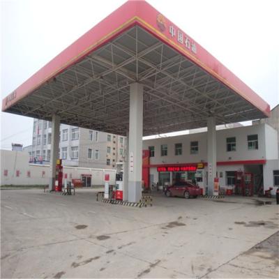 China Manufacture steel structural construction prefabricated gas station gas station steel structural steel shed for sale