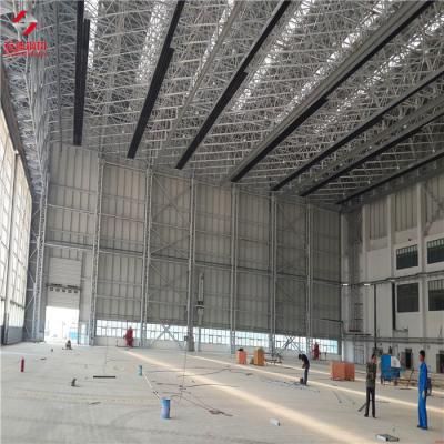 China Steel Space Frame Steel Structure Airplane Hangar Space Frame Aircraft Hangar Roof for sale