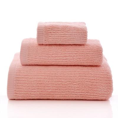 China 100% Striped Bath Towel Wholesale Cotton Simple Comfortable Design Household Striped Bath Towel for sale