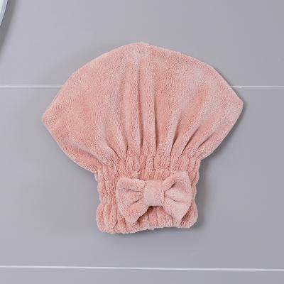 China Newest Design Microfiber Dry Hair Towel Women Towel Turban Wholesale Quick Dry Towel Shower Hat for sale