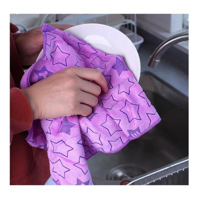 China Kitchen Quick Dry Clean Easy Convenient Sustainable Environmental Protection Microfiber Rags for sale