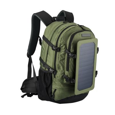 China Multi Function Solar Panel Solar Backpack with 6.5W Solar Panel Charger USB Ports for Laptop Computer Electronic Devices for sale