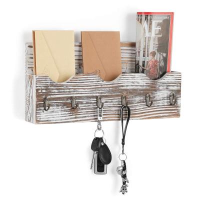 China NATIONAL Mail Rack Organizer Wall Mounted Key Holder with 3 Storage for sale