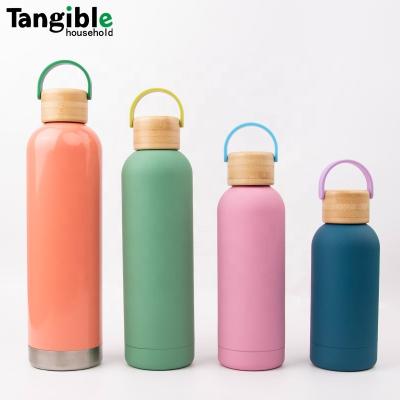 China 1000ml 750ml 500ml 350ml Double Wall Thermos Vacuum Flask PORTABLE Stainless Steel Vacuum Flask Insulated Thermos With Bamboo Lid for sale