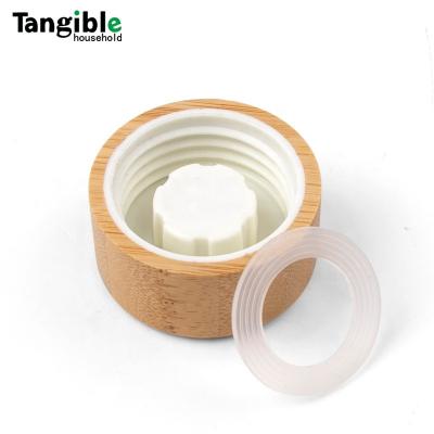 China New Water Puddle Cup Environmental Protection Double Wall Glass Water Bottle Creative Natural Bamboo Cover Non Stain for sale