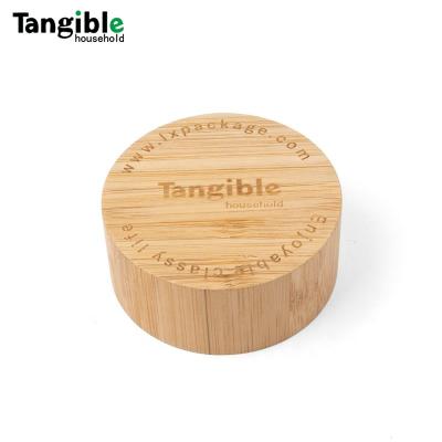 China Non Spill Hot Selling Jar Lids Bamboo Wooden Lids Fitting Silicone Gasket OEM Yogurt Jars Fits Perfect Sealing Lid for sale