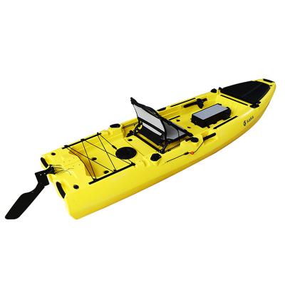 China Sit On Quality Rotomolding Top Guaranteed Single Mast Pedal Drive 320cm Fishing Kayak for sale