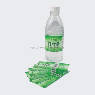 China Heat Sensitive Plastic Food Beverage Labels Water Label Drink Bottle Label Sticker Roll for sale