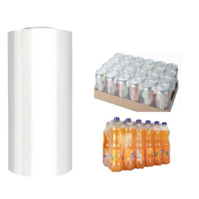 China LDPE film moisture proof high fall pe packaging bright film for bottle /glass/cans on heat shrinkable lamination machine for sale